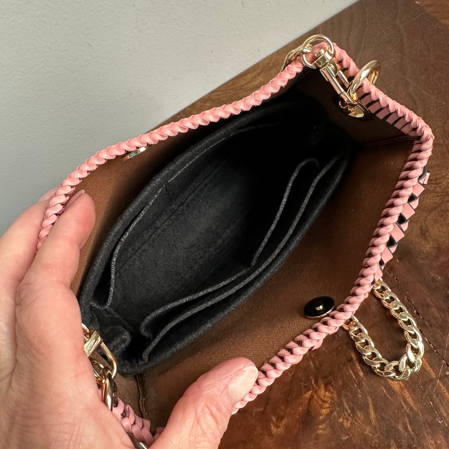 The Cygnet Crossbody Handbag -Orvis bags LV Monogram in Blush Pink