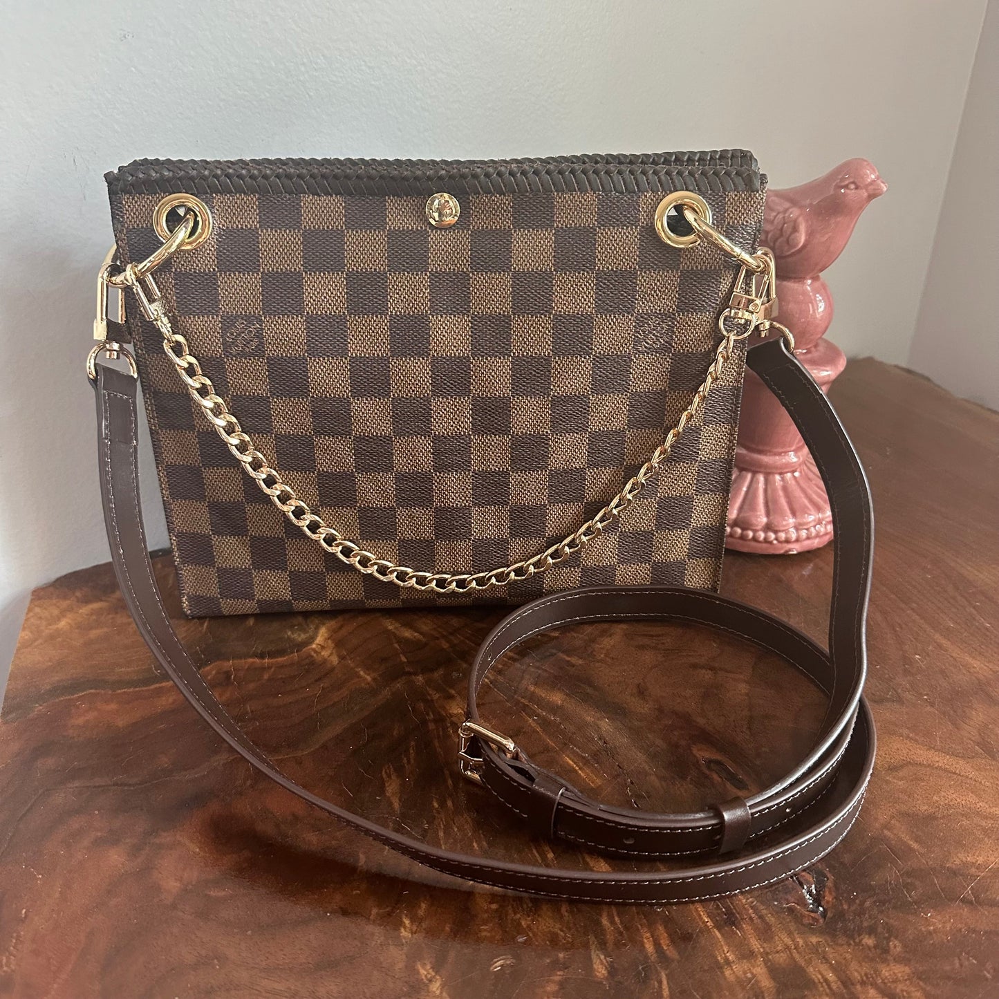 The Swan Crossbody -Orvis bags Damier in Brown