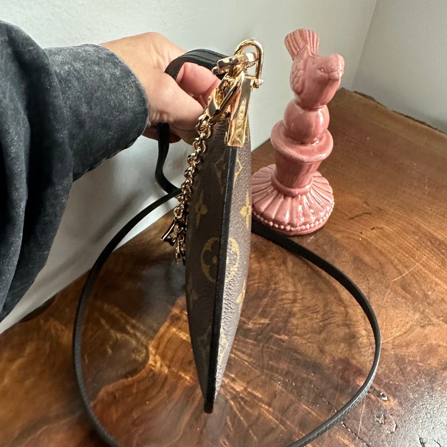 The Chick Crossbody - Upcycled LV in Monogram