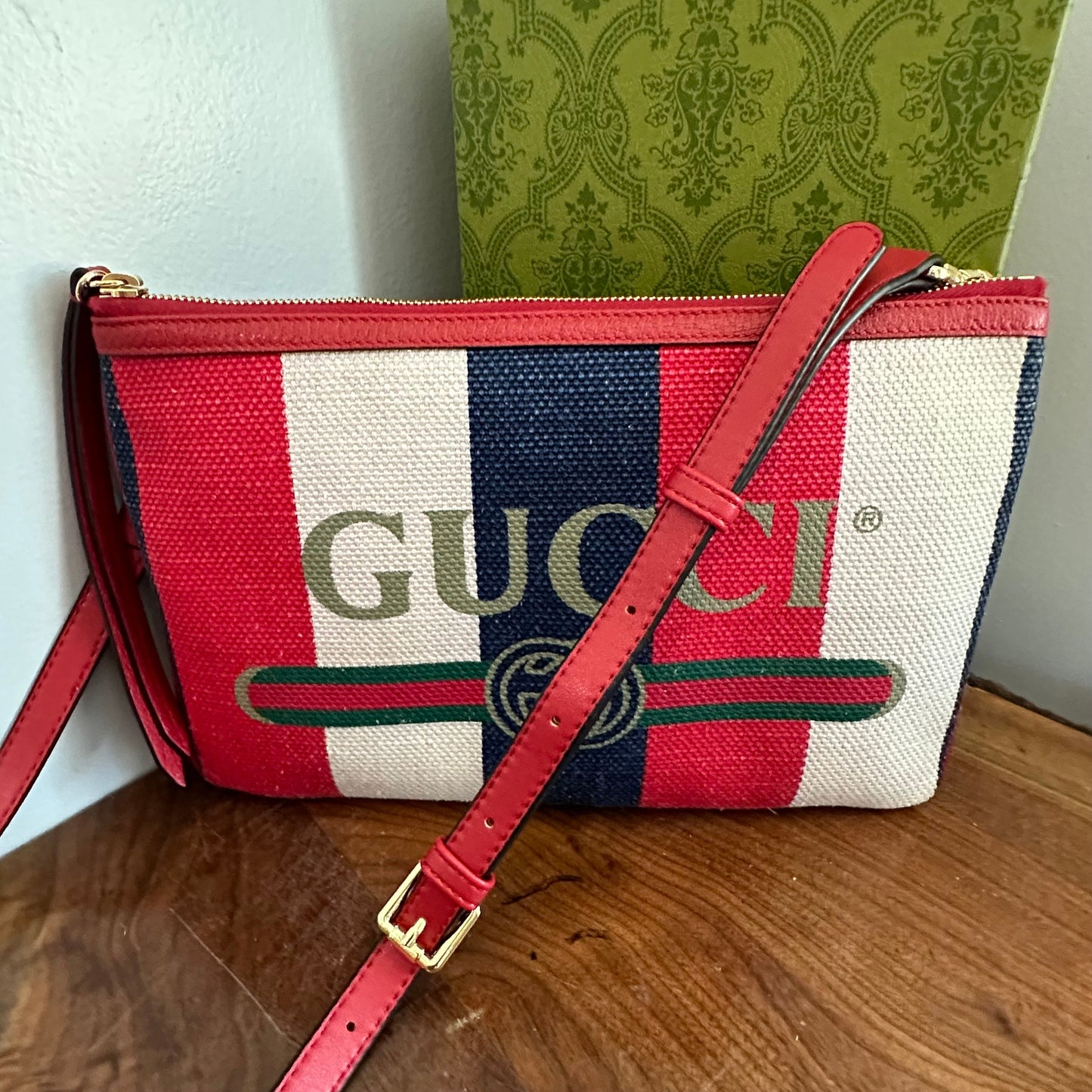 The Junco Crossbody - Red/White/Blue Orvis bags Gucci GG