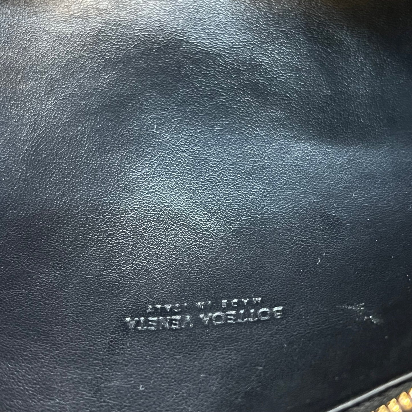 BOTTEGA VENETA Nodini Camera Mini Black Nappa Intrecciato Crossbody Bag