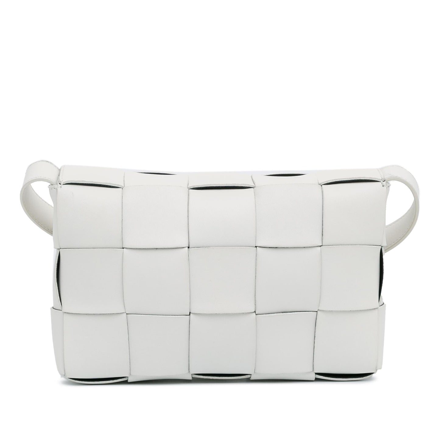 Bottega Veneta Calfskin Intrecciato Cassette Crossbody (SHG-F2bVdG)