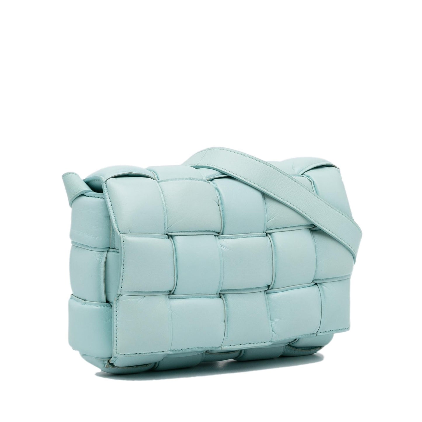 Bottega Veneta Calfskin Intrecciato Padded Cassette Crossbody (SHG-uVjoBL)
