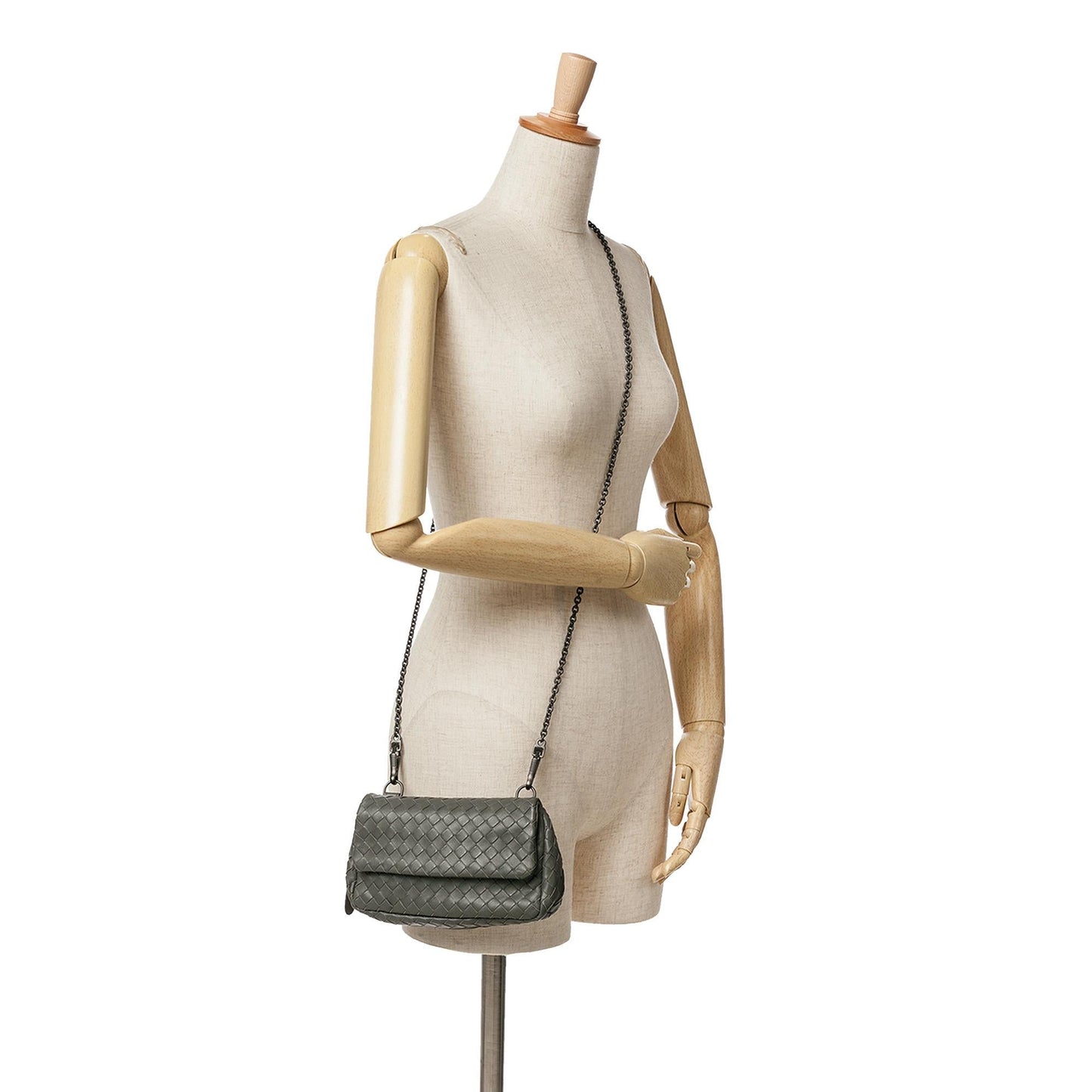 Bottega Veneta Intrecciato Chain Flap Crossbody