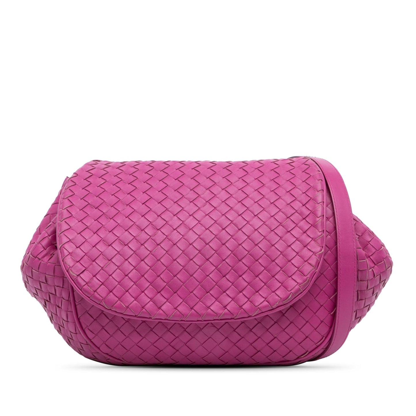 Bottega Veneta Nappa Intrecciato Flap Crossbody