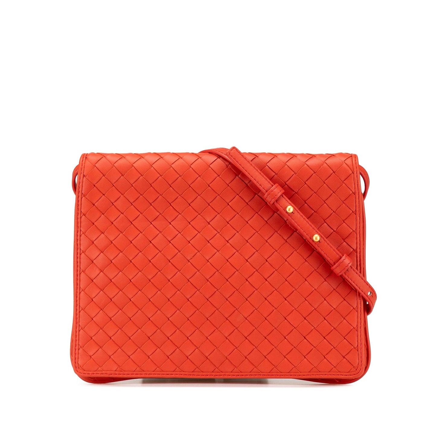 Bottega Veneta Nappa Intrecciato Flap Crossbody