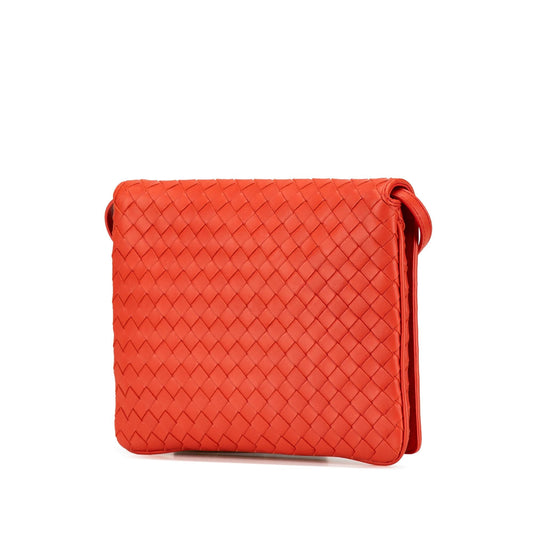 Bottega Veneta Nappa Intrecciato Flap Crossbody