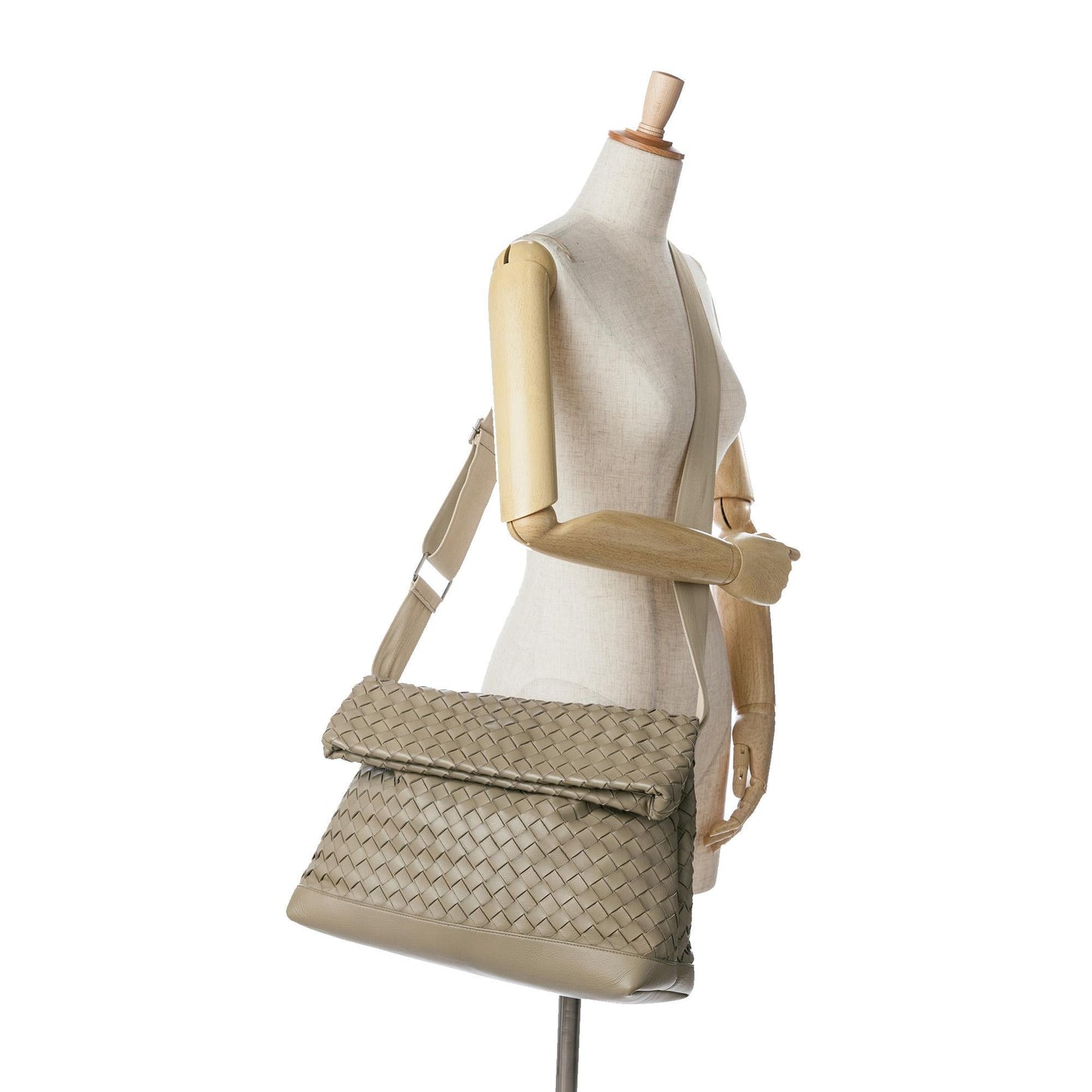Bottega Veneta Nappa Intrecciato Fold Over Crossbody