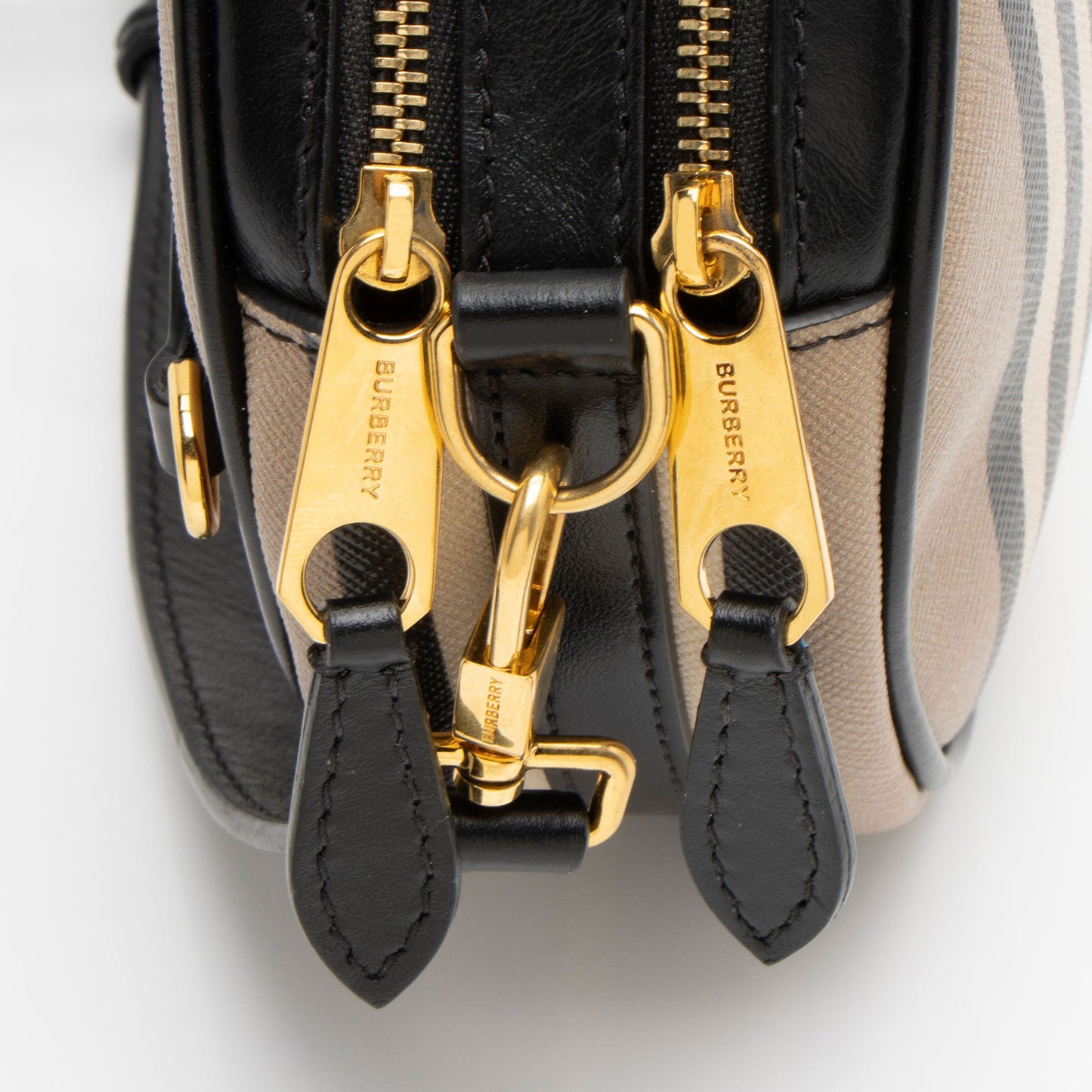 Burberry E-Canvas Icon Stripe Louise Mini Crossbody