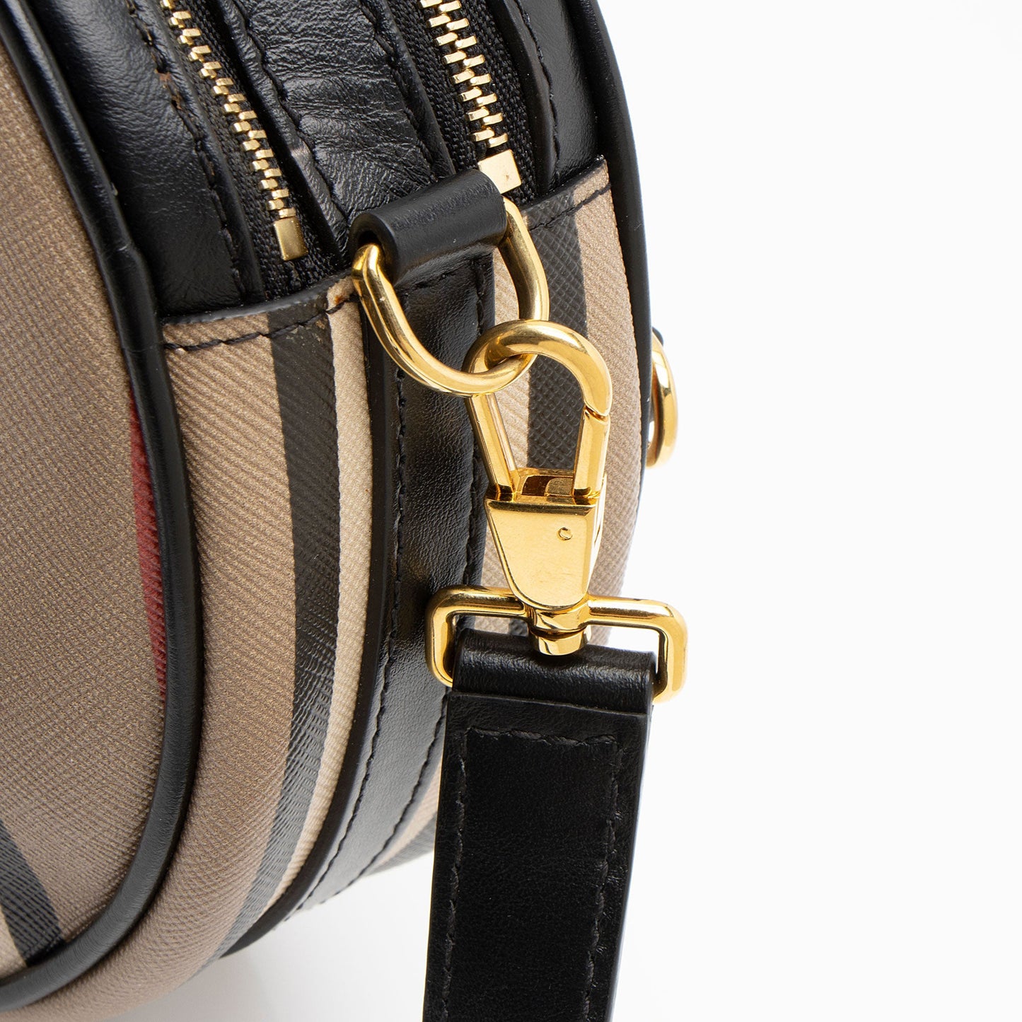 Burberry E-Canvas Icon Stripe Louise Mini Crossbody
