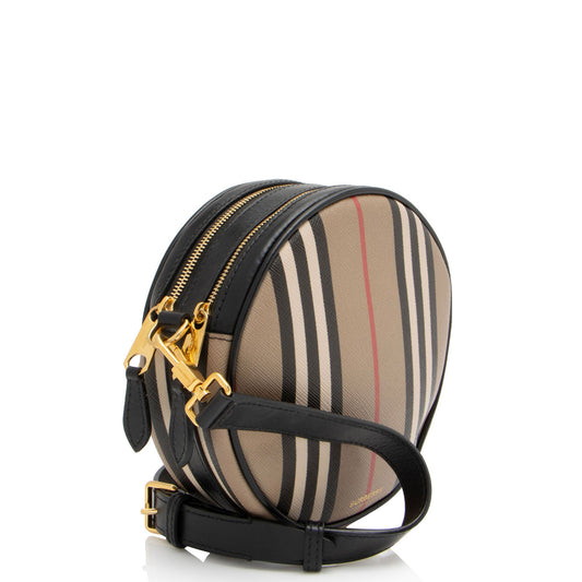 Burberry E-Canvas Icon Stripe Louise Mini Crossbody