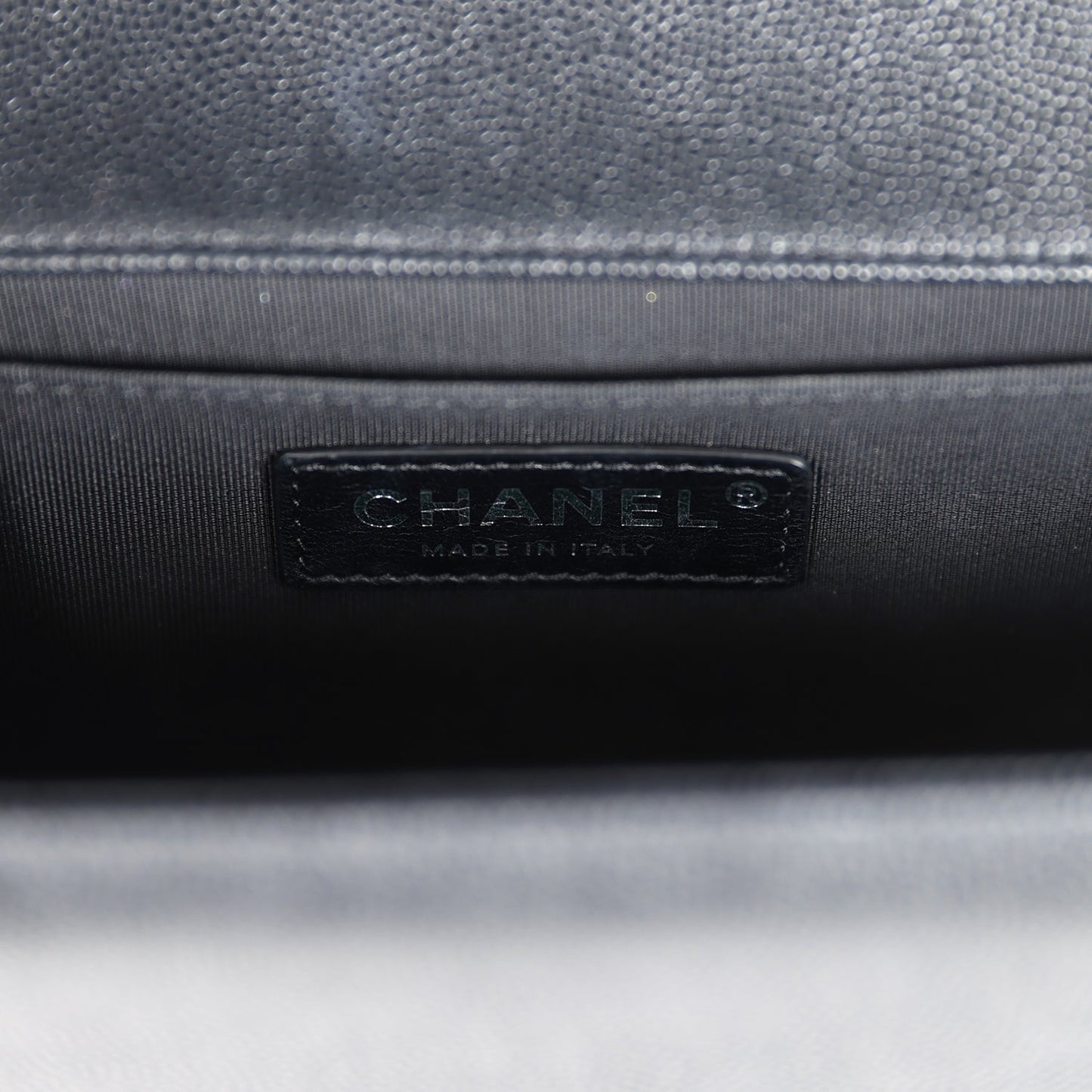 Chanel Medium Boy Bag Black Caviar Aged Ruthenium Hardware