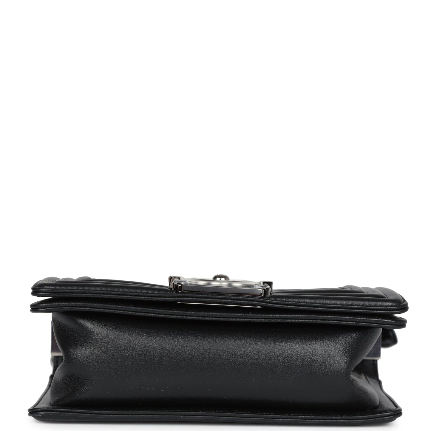 Chanel Small Boy Bag Black Lambskin Ruthenium Hardware