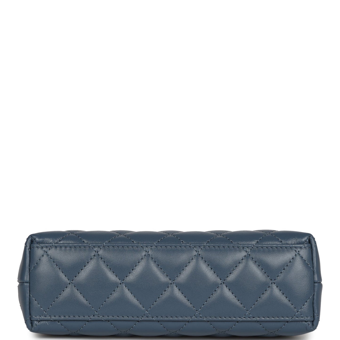 Chanel Small Kelly Shopper Blue Shiny Aged Calfskin Brushed Gold Hardware