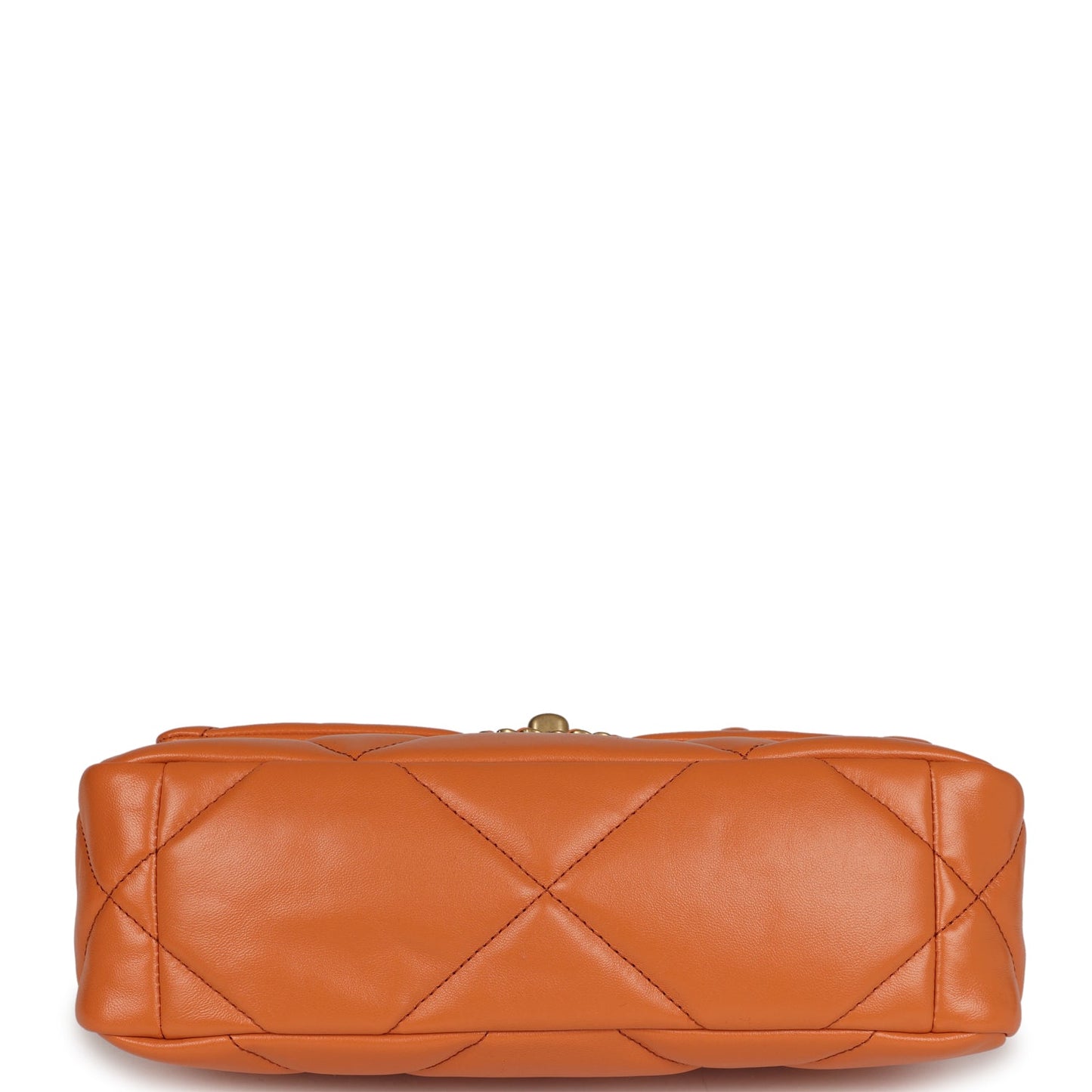Chanel Medium 19 Flap Orange Lambskin Mixed Metal Hardware