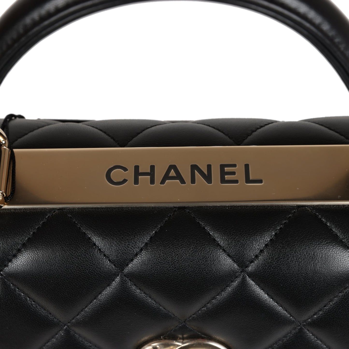 Chanel Small Trendy CC Bag Black Lambskin Gold Hardware