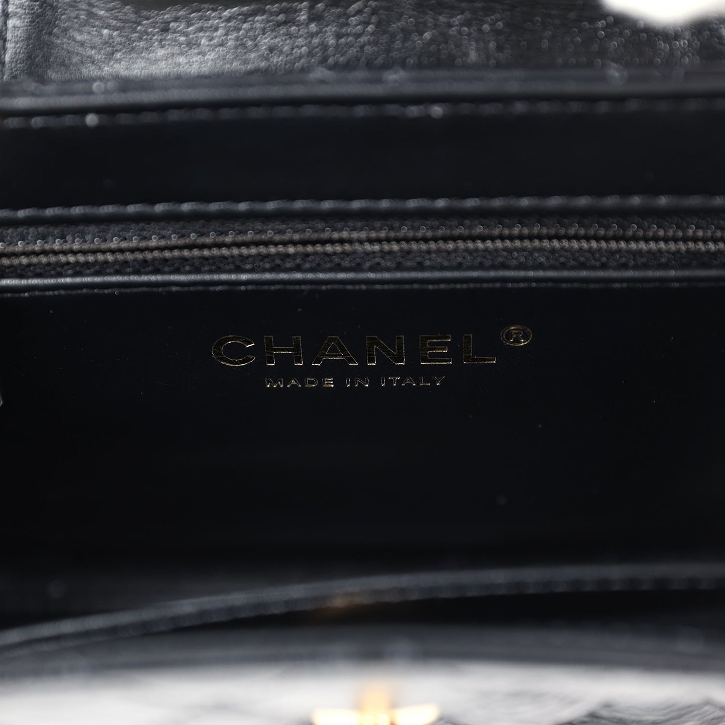 Chanel Small Kelly Shopper Black Shiny Aged Calfskin Brushed Gold Hardware
