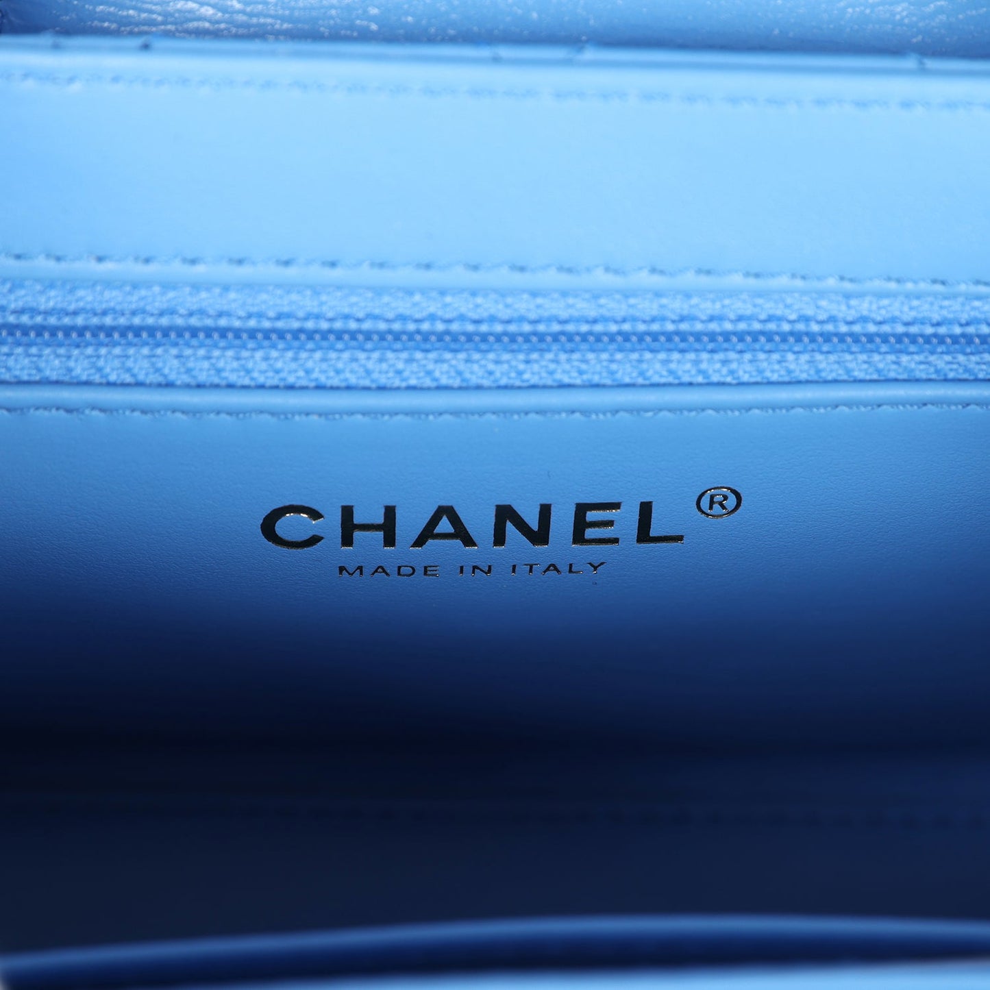 Chanel Small Kelly Shopper Blue Shiny Aged Calfskin Brushed Gold Hardware
