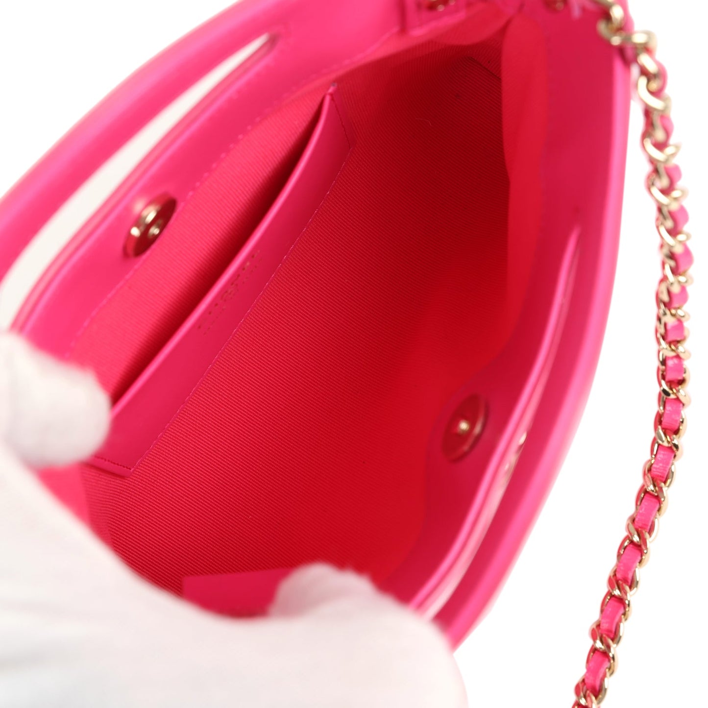 Chanel Nano 31 Shopper Hot Pink Shiny Aged Calfskin Gold Hardware
