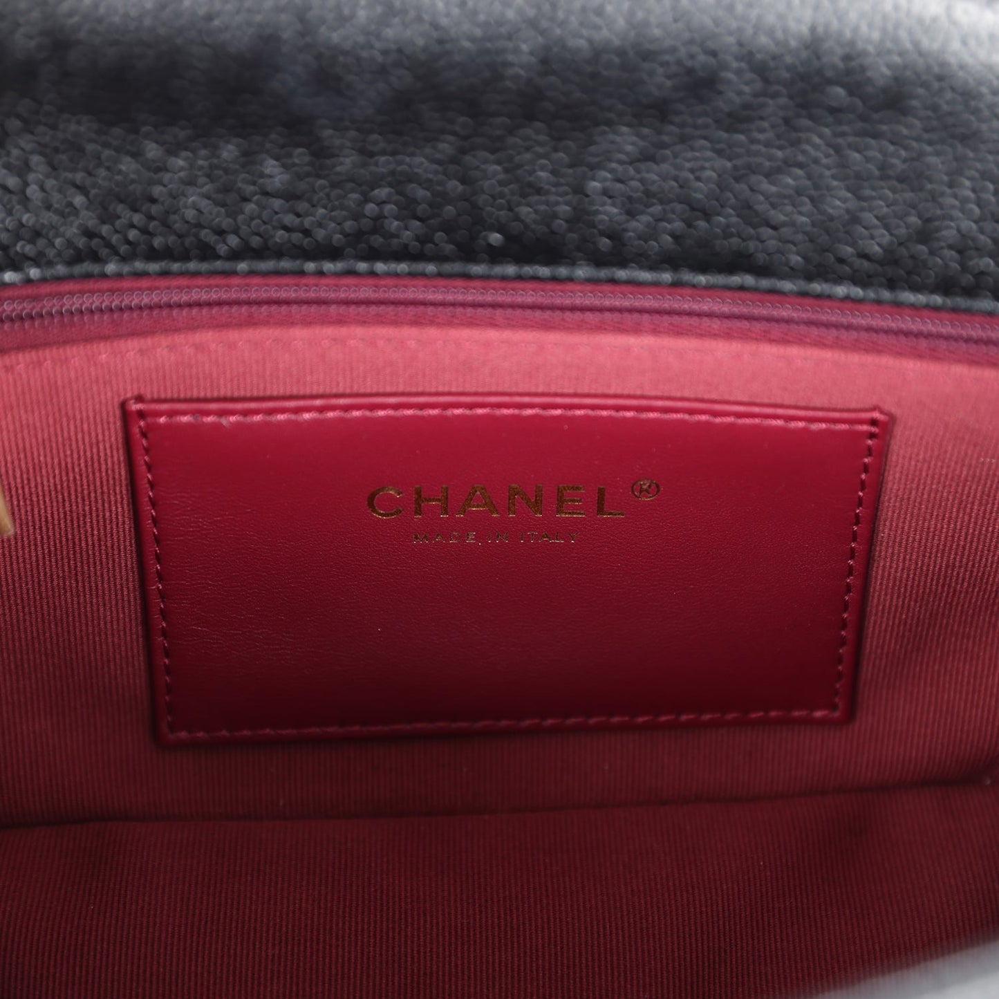 Chanel Small Flap Bag Black Shiny Grained Calfskin Brushed Gold Hardware