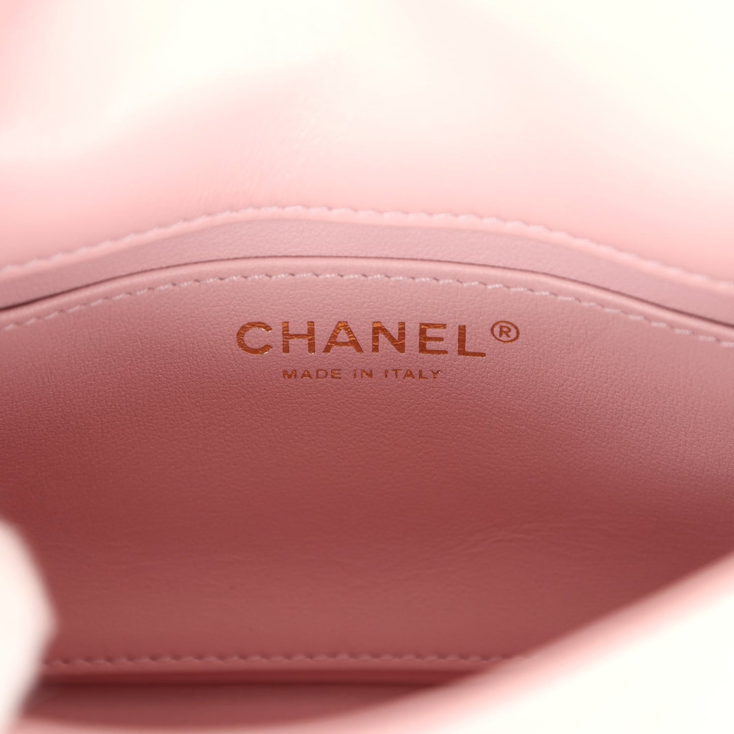 Chanel Mini Rectangular Flap Bag with Heart Chain Pink Lambskin Antique Gold Hardware