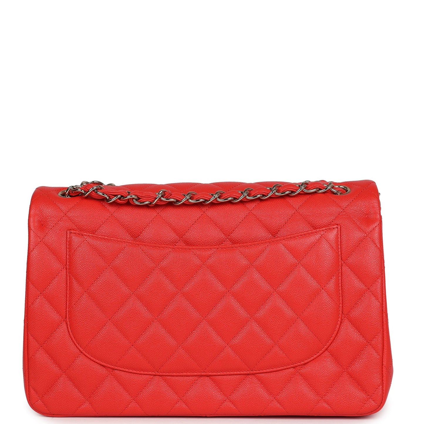Chanel Jumbo Classic Double Flap Red Caviar Light Gold Hardware