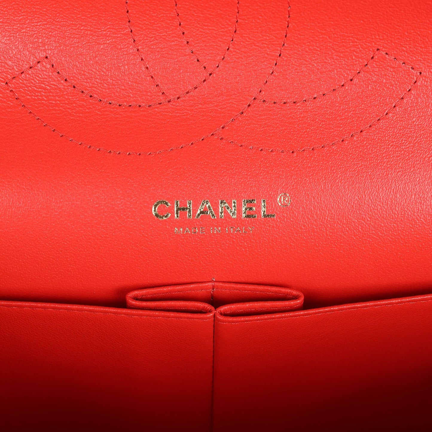 Chanel Jumbo Classic Double Flap Red Caviar Light Gold Hardware