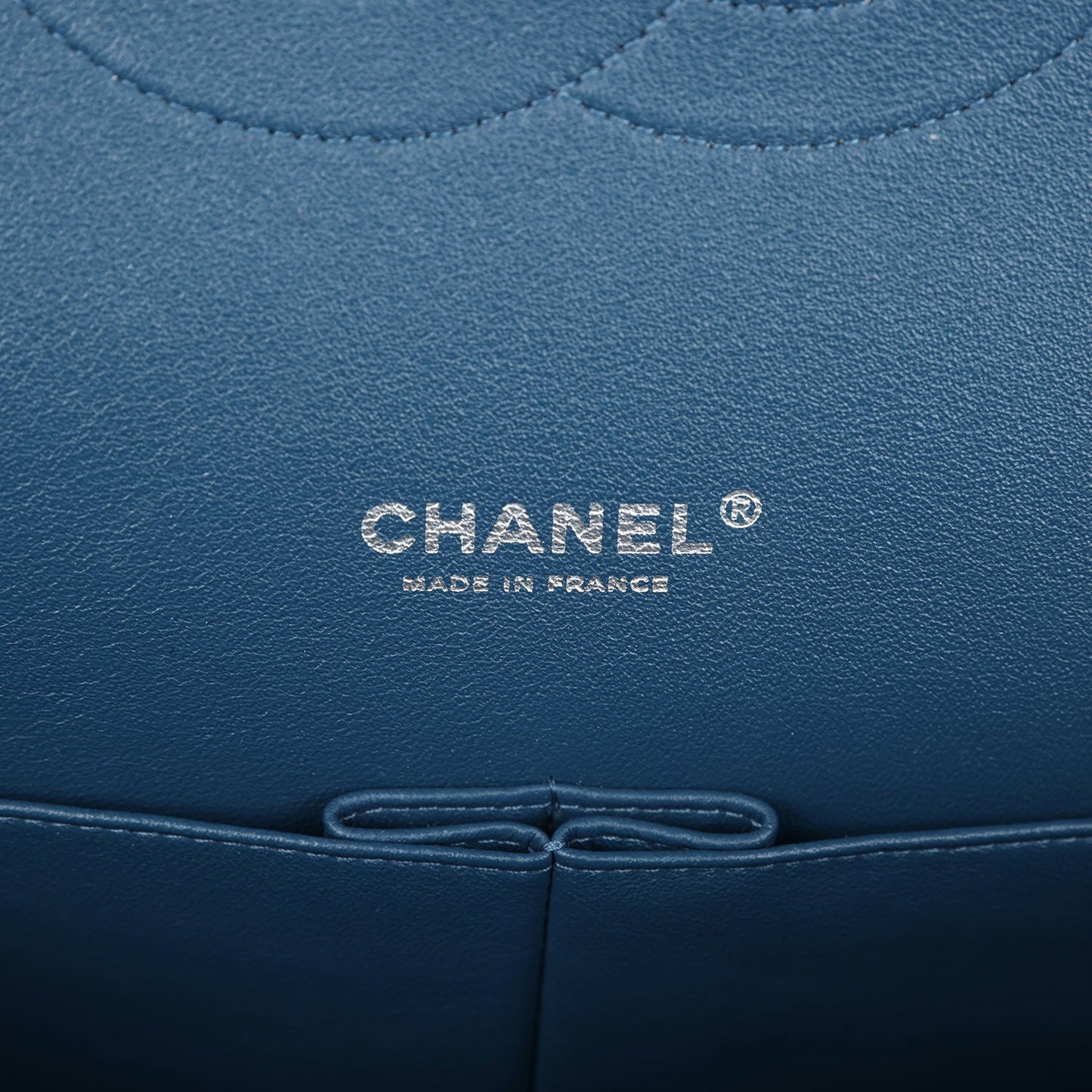 Chanel Maxi Classic Double Flap Bag Dark Blue Caviar Silver Hardware