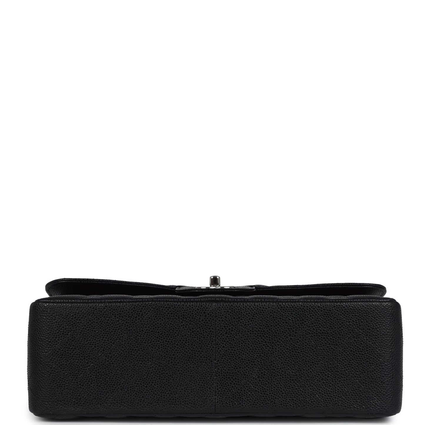 Chanel Jumbo Classic Double Flap Bag Black Caviar Silver Hardware