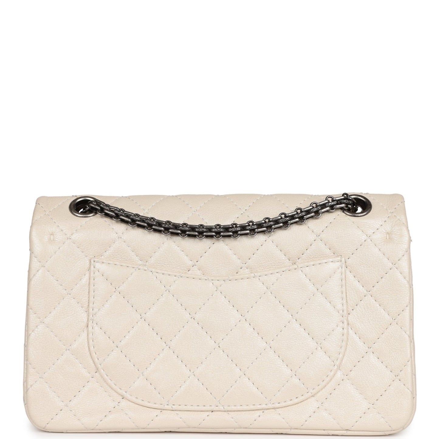 Chanel Reissue 225 2.55 Lucky Charms Double Flap Bag Ivory Aged Calfskin Ruthenium Hardware