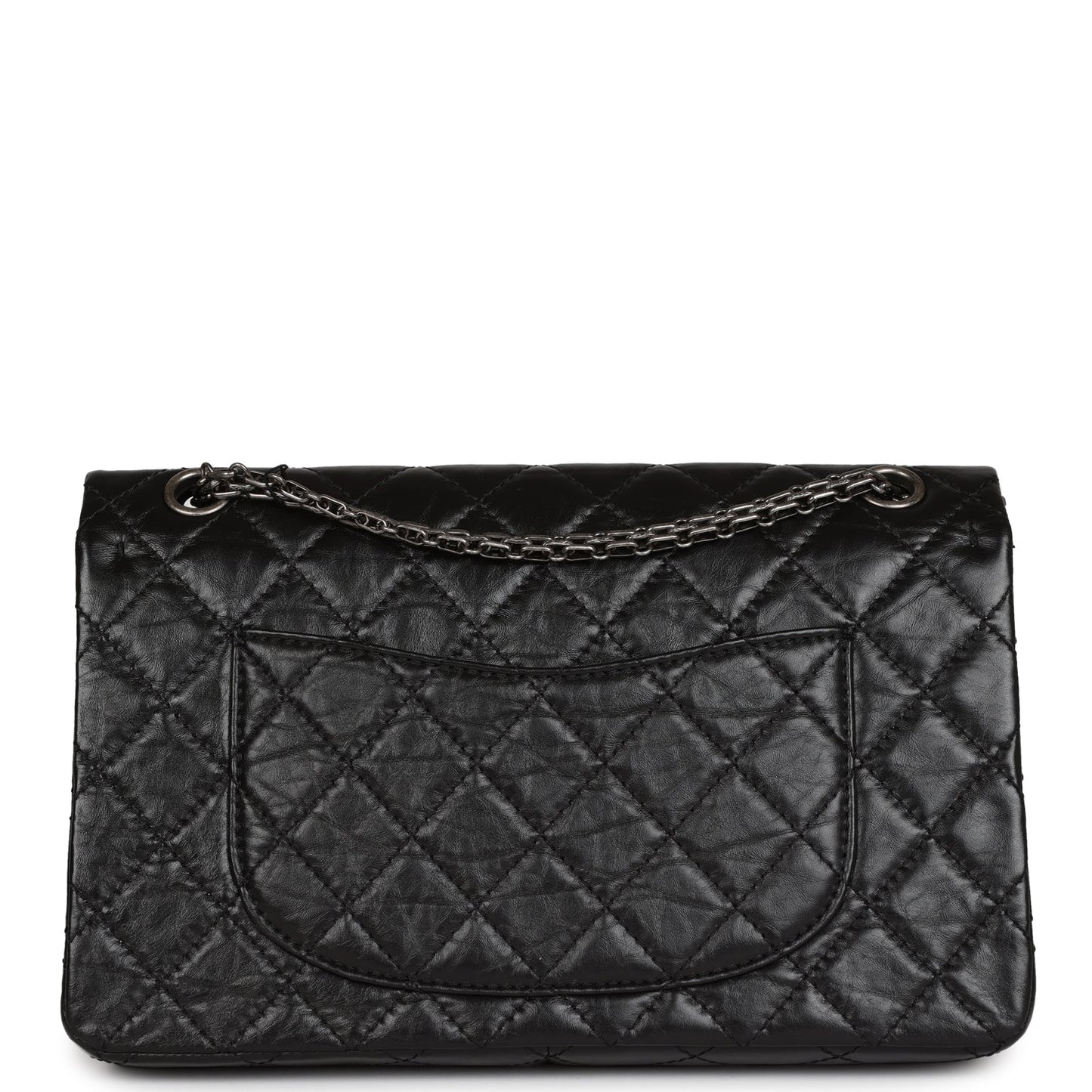 Chanel Medium Reissue 226 2.55 Flap Black Aged Calfskin Ruthenium Hardware