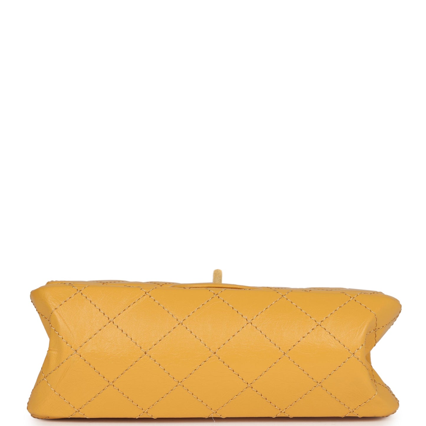Chanel Mini Reissue 224 2.55 Flap Yellow Aged Calfskin Antique Gold Hardware