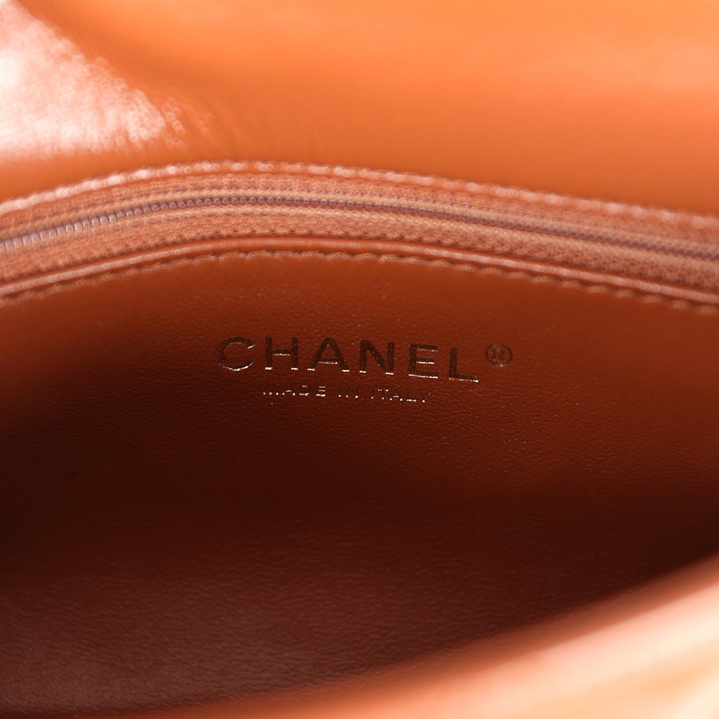 Chanel Mini Rectangular Top Handle Flap Bag Brown Shiny Calfskin Gold Hardware