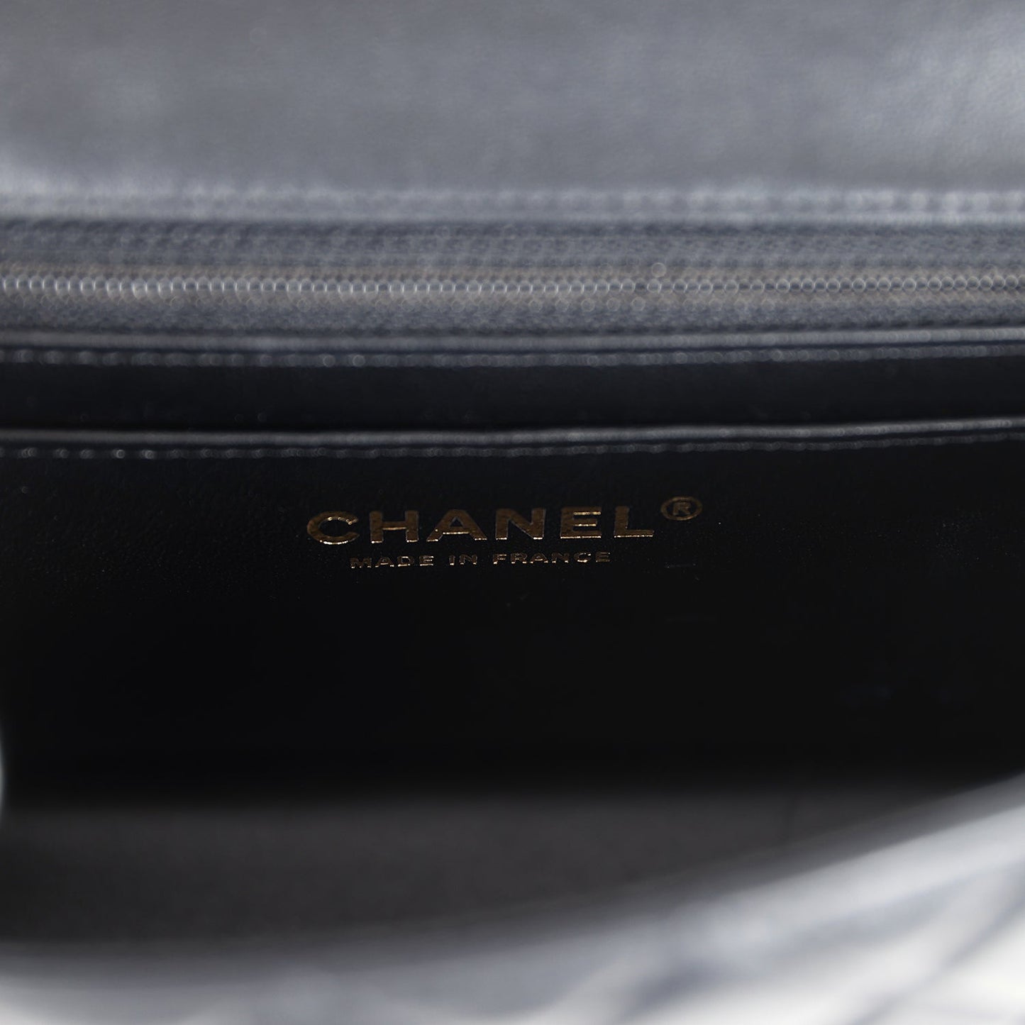 Chanel Mini Rectangular Flap Black Lambskin Light Gold Hardware