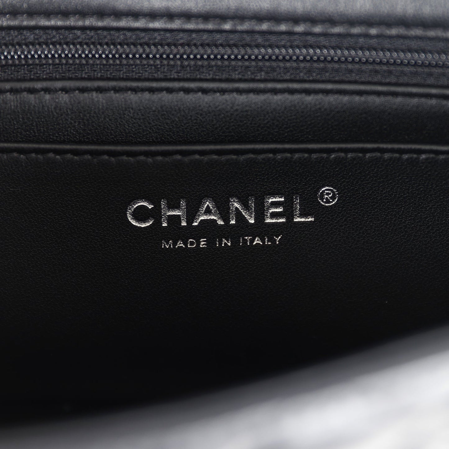 Chanel Mini Rectangular Top Handle Flap Bag So Black Lambskin Black Hardware