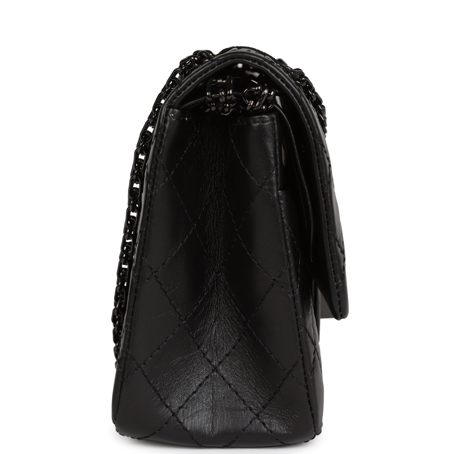 Chanel Small Reissue 226 2.55 SO Black Aged Calfskin Black Hardware
