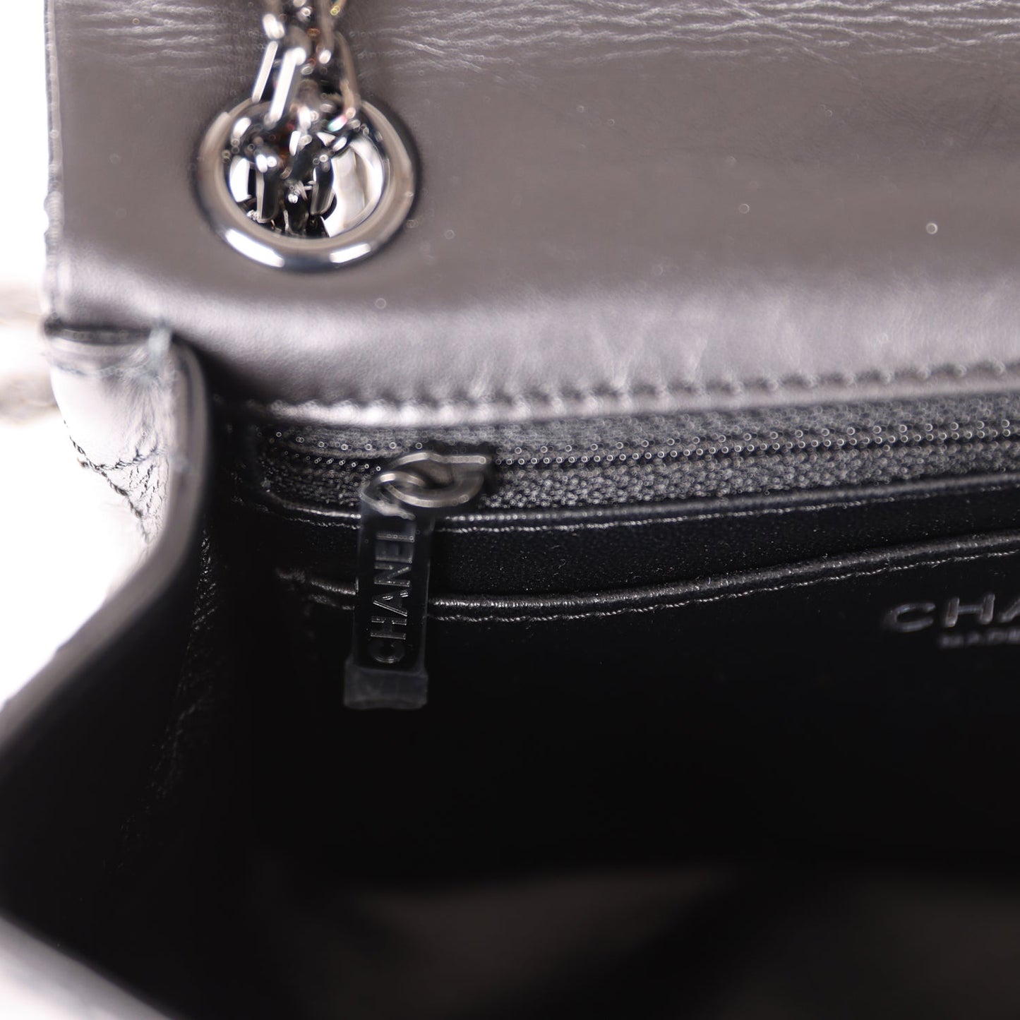Chanel Mini Reissue 224 2.55 Flap So Black Aged Calfskin Black Hardware