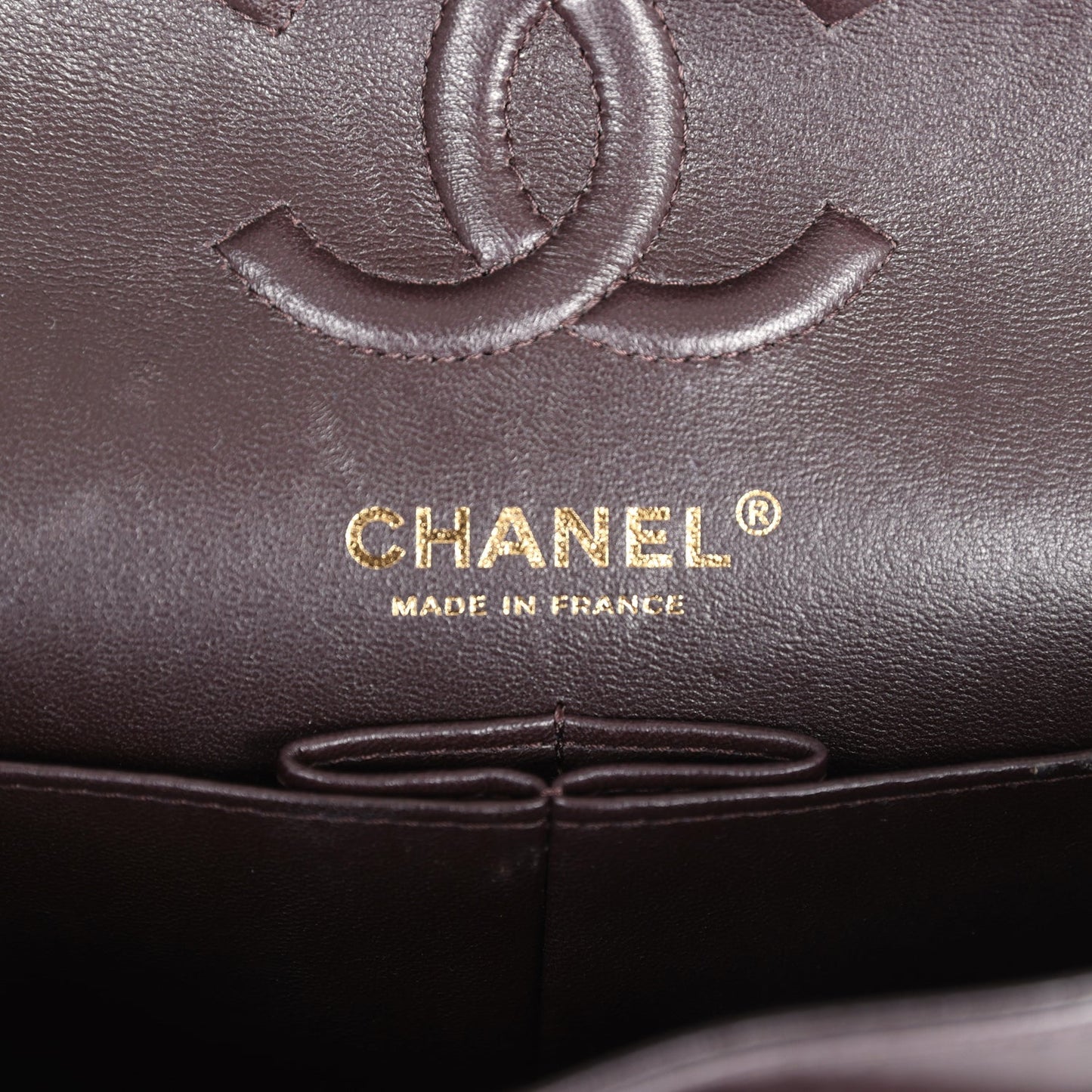 Chanel Small Classic Double Flap Bag Brown Lambskin Light Gold Hardware