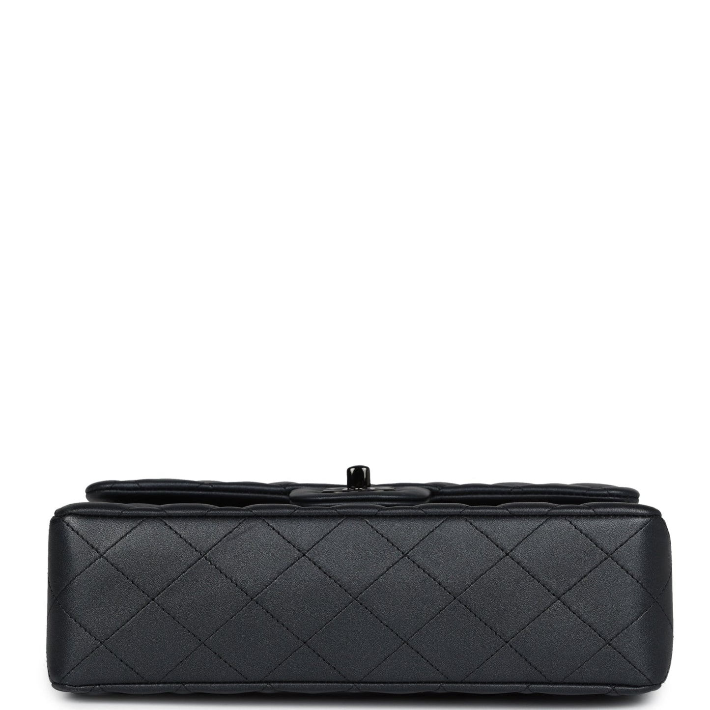 Chanel Small Classic Double Flap Bag SO Black Iridescent Lambskin Black Hardware