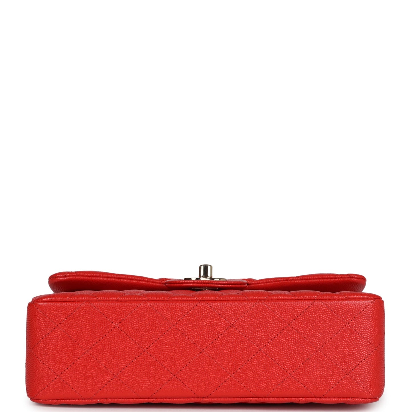 Chanel Small Classic Double Flap Bag Red Shiny Caviar Light Gold Hardware