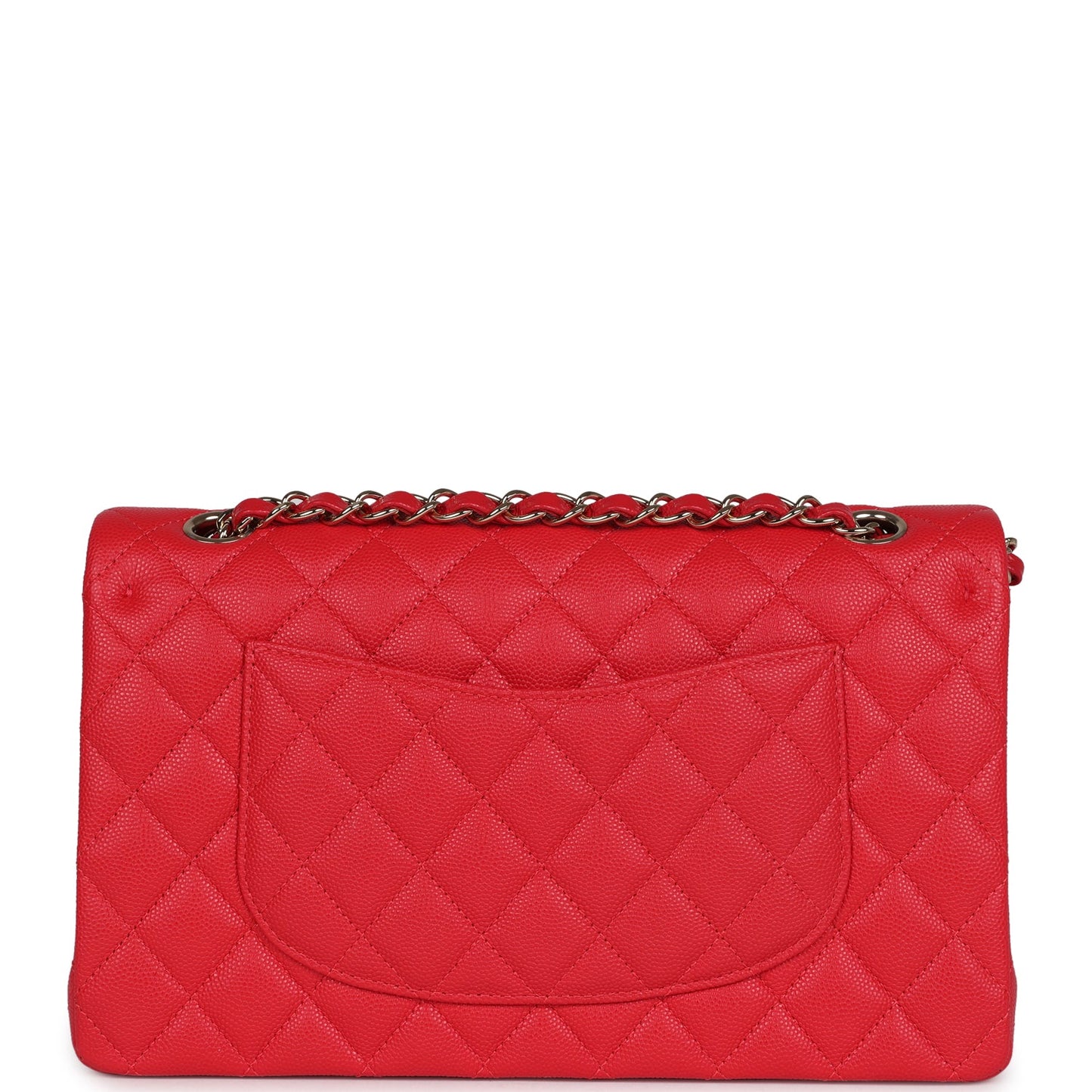 Chanel Small Classic Double Flap Red Caviar Light Gold Hardware
