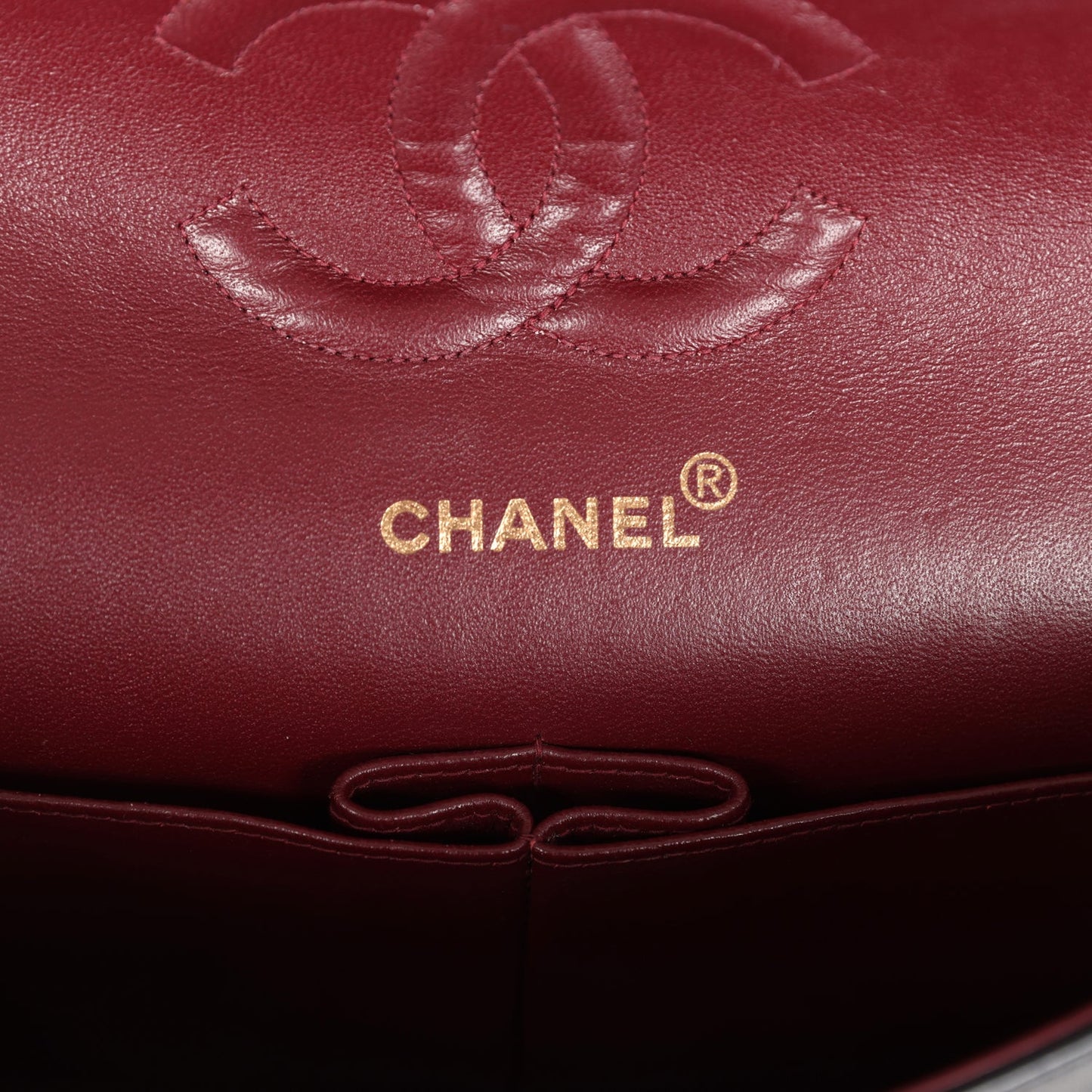 Vintage Chanel Medium Classic Double Flap Bag Black Lambskin Gold Hardware