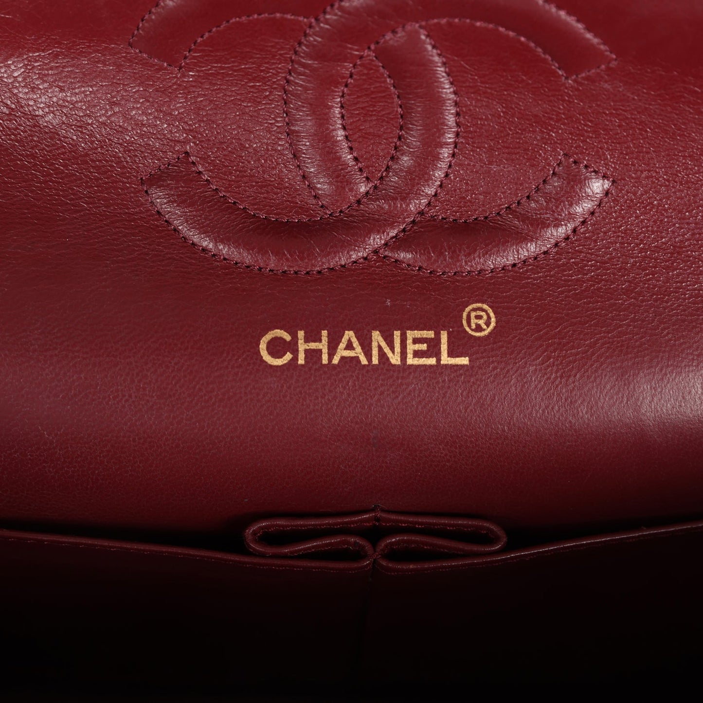 Vintage Chanel Medium Classic Double Flap Bag Black Lambskin Gold Hardware