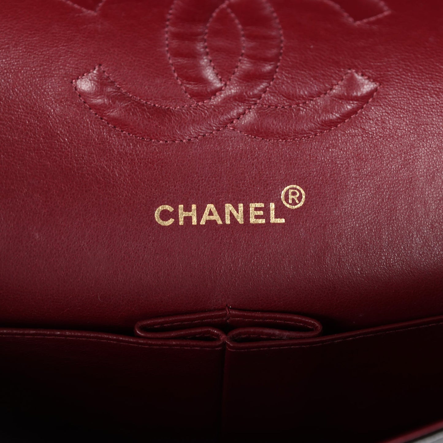 Vintage Chanel Medium Classic Double Flap Bag Black Lambskin Gold Hardware