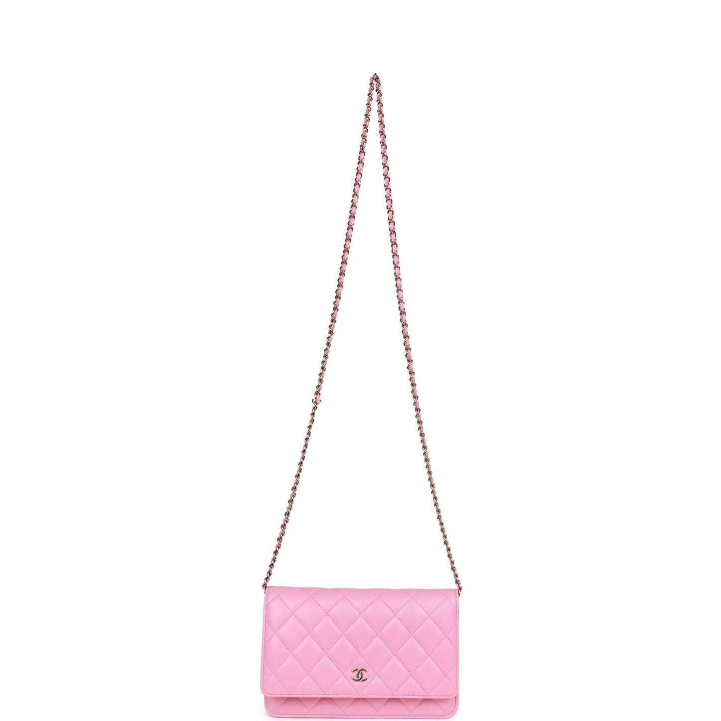 Chanel Wallet On Chain WOC Pink Lambskin Gold Hardware