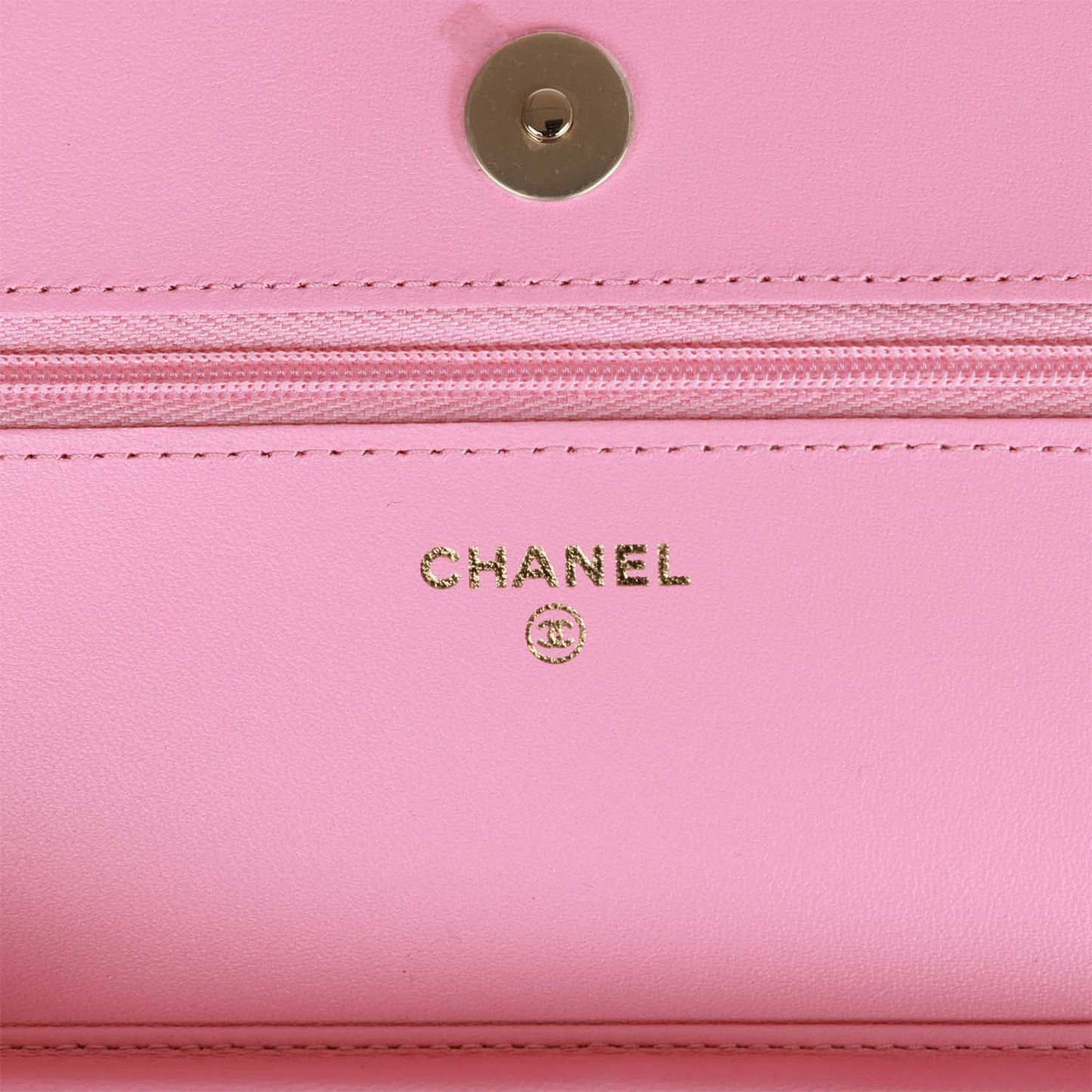 Chanel Wallet On Chain WOC Pink Lambskin Gold Hardware
