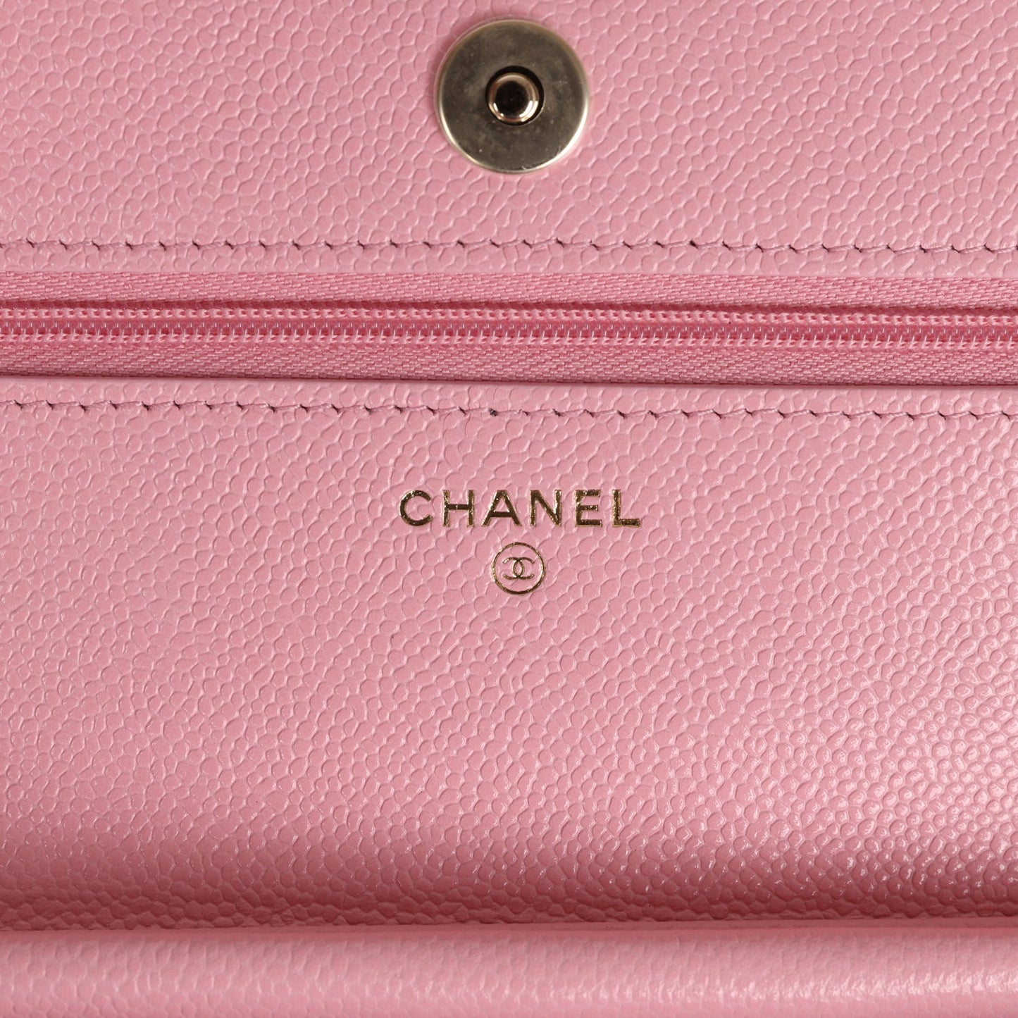 Chanel Wallet On Chain WOC Pink Caviar Gold Hardware