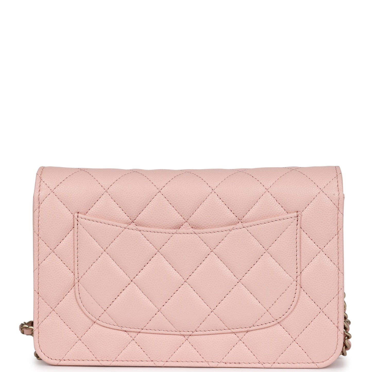 Chanel Wallet On Chain WOC Light Pink Caviar Light Gold Hardware