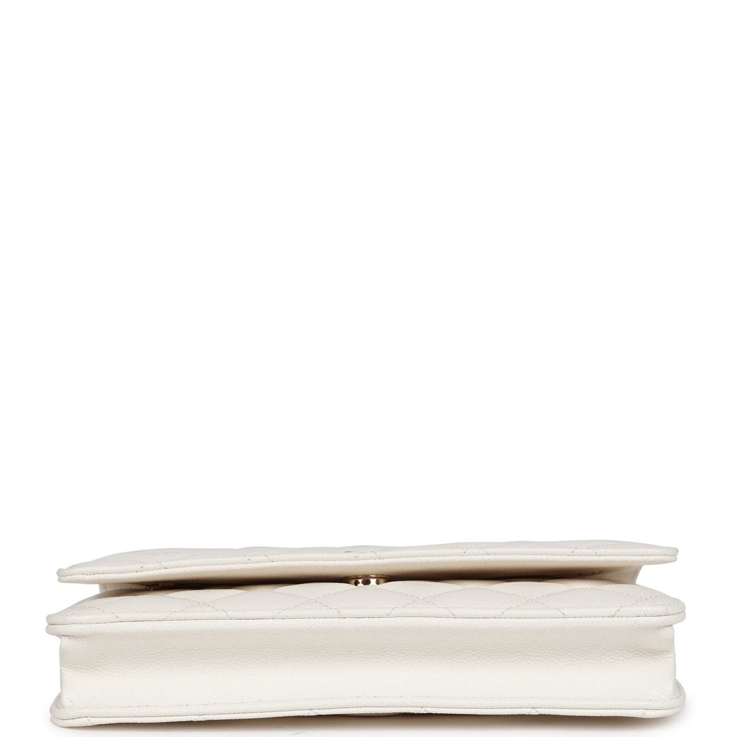 Chanel Wallet On Chain WOC White Caviar Light Gold Hardware