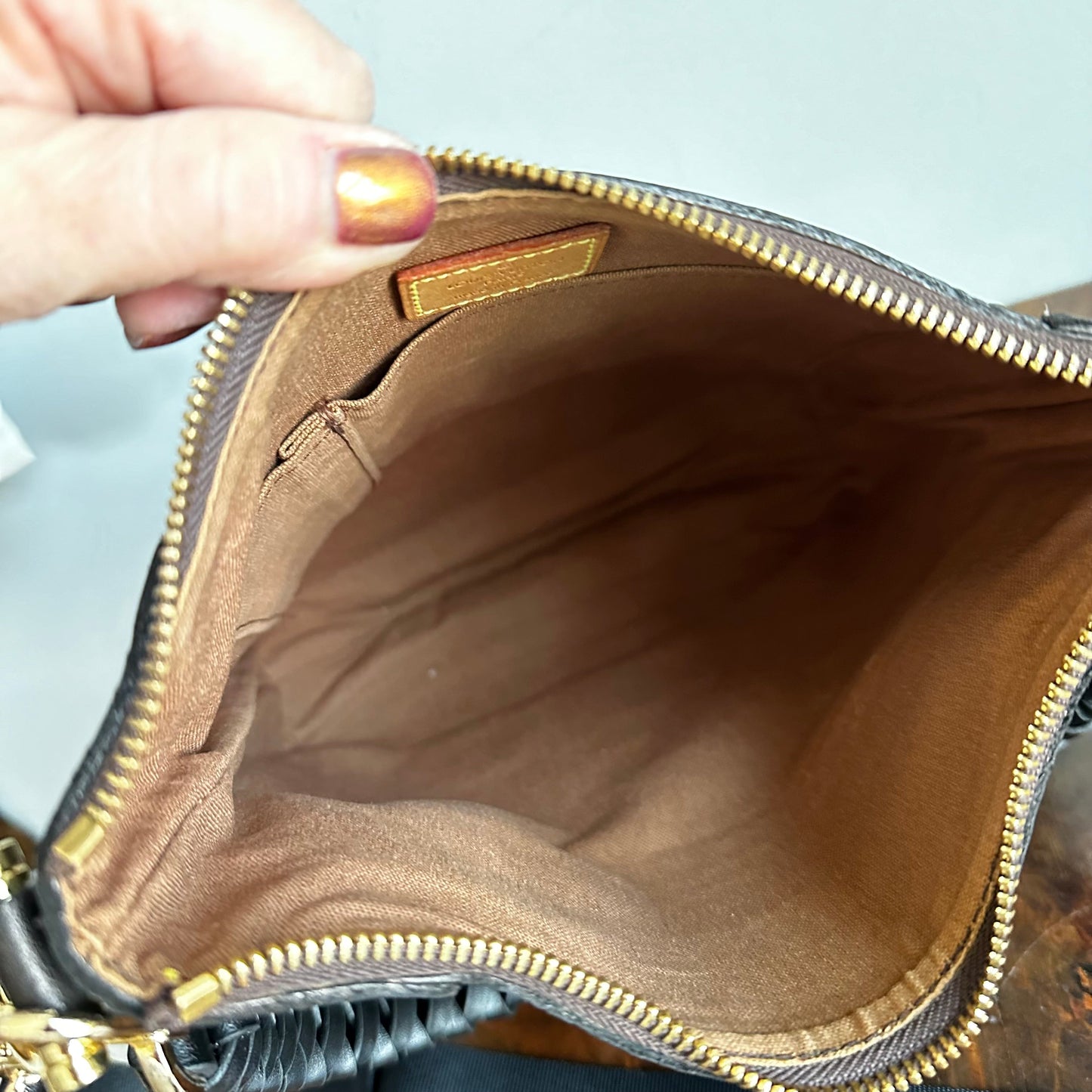 The Peacock Crossbody Handbag -Orvis bags LV in Black Monogram